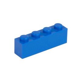 Q-Bricks 663-4x1-250 250 Piece 4x1 Building Bricks Loose Pack, Blue, Multi Color