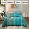 VACVELT 5 Piece Pinch Pleated Duvet Cover California King Size