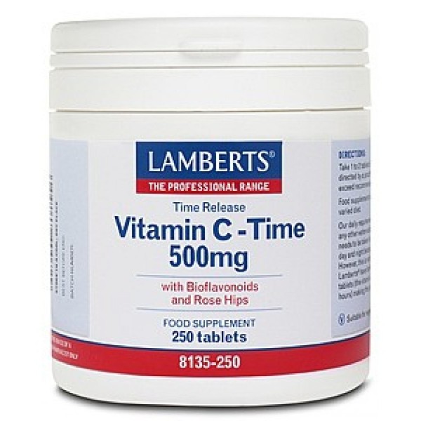 Lamberts Vitamin C 500mg Time Release 250 Tablets (8135-250)
