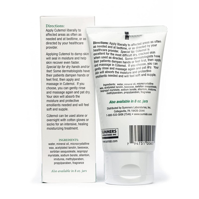 Cutemol Emmollient Skin Cream 2oz (2-pack)