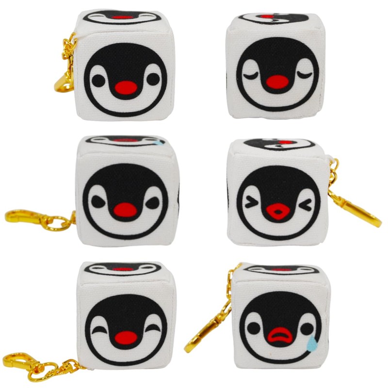 [Many a Little] Ping PINGU Plush Cube Mascot Key Ring