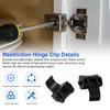 50 PCS Cabinet Hinge Restrictor 38C315B3 for Blum, 86 Degree