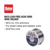 Oatey 53176 95/5 Acid Core Wire Solder-Carded, 1/4 lb