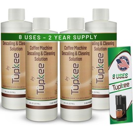 Keurig Coffee Machine Descaler Descaling Cleaning Solution - 2 Uses Per Bottle - 4 Pack