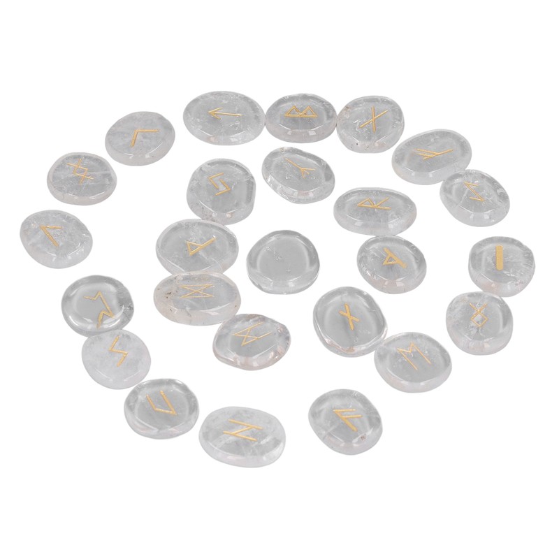 Rune Stones Fine Workmanship Stylish Appearance Small Volume White Crystal