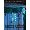 Brightown Smart Snowflake Lights, 12ft 96LED with 8 Drops Outdoor