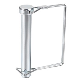 DTGN 10mm x 100mm (DXL) Shaft Locking Pin - 1Pack - Good for Farm Trailers Lawn - Carbon Steel Square Trailer Coupler Pin - Silver Tone