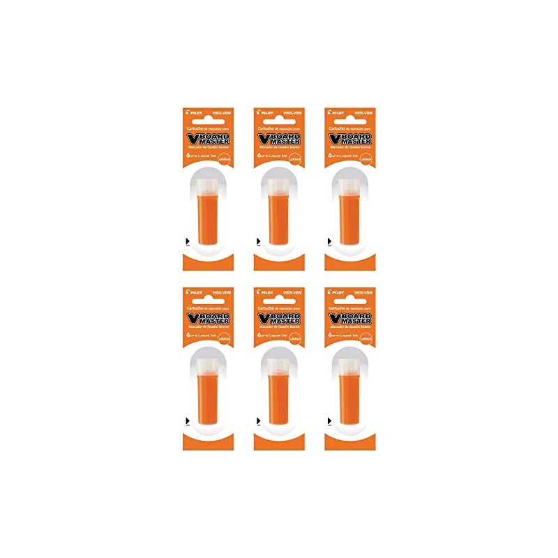 Pilot Refill V Board Master Pack of 6 Orange