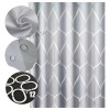 THE9SHOP Cortina De Baño Lavable 180x180cm, Impermeable, Con Ganchos