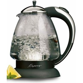 Capresso 259 Water Kettle, 10" x 8.25" x 6.25", Polished Chrome