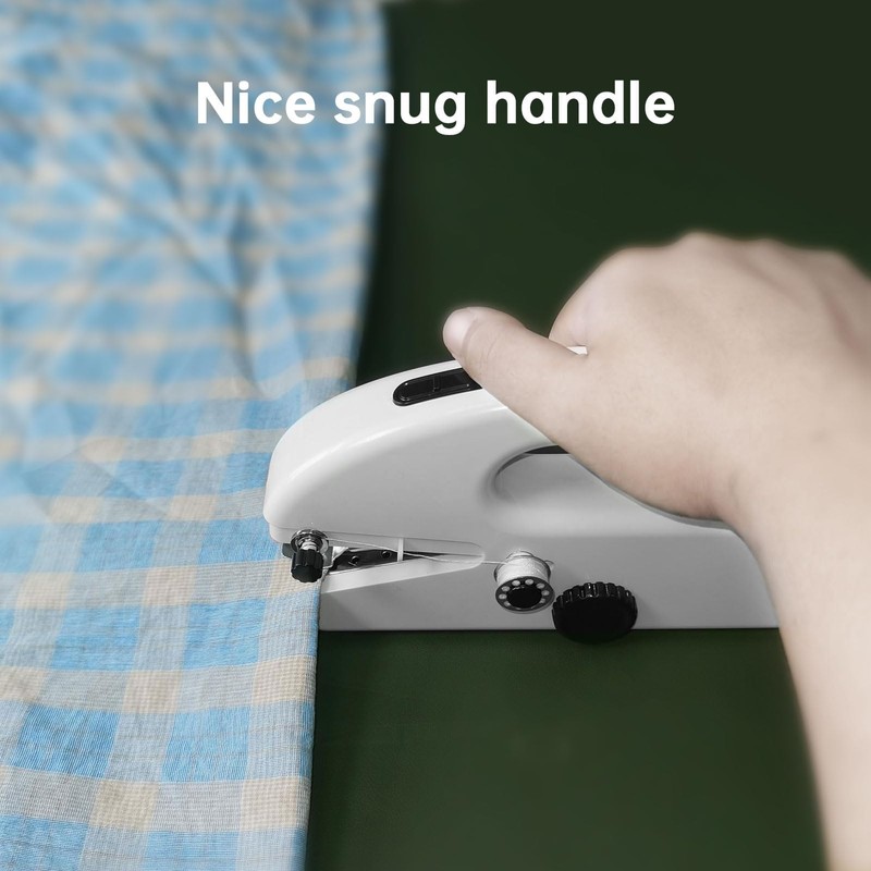 Unique sewing experience: Handheld sewing machine with storage box, portable