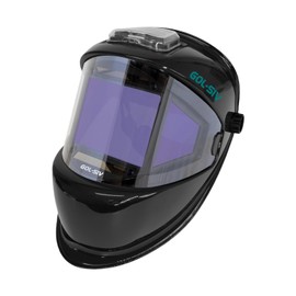GOL-SIV WHA100 Welding Helmet with Large - Screen, Four Sensors, Side Windows and External Adjustment, Offering 1/1/1/1 Optical Clarity - Ideal for Professional Welders