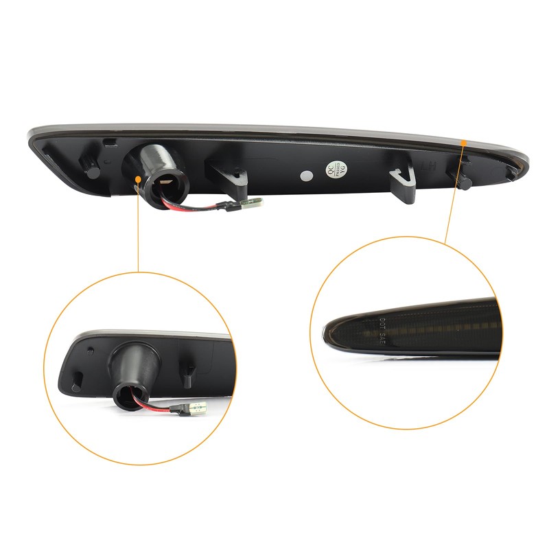 GearUp White LED Side Marker Lights Compatible with Corvette C6