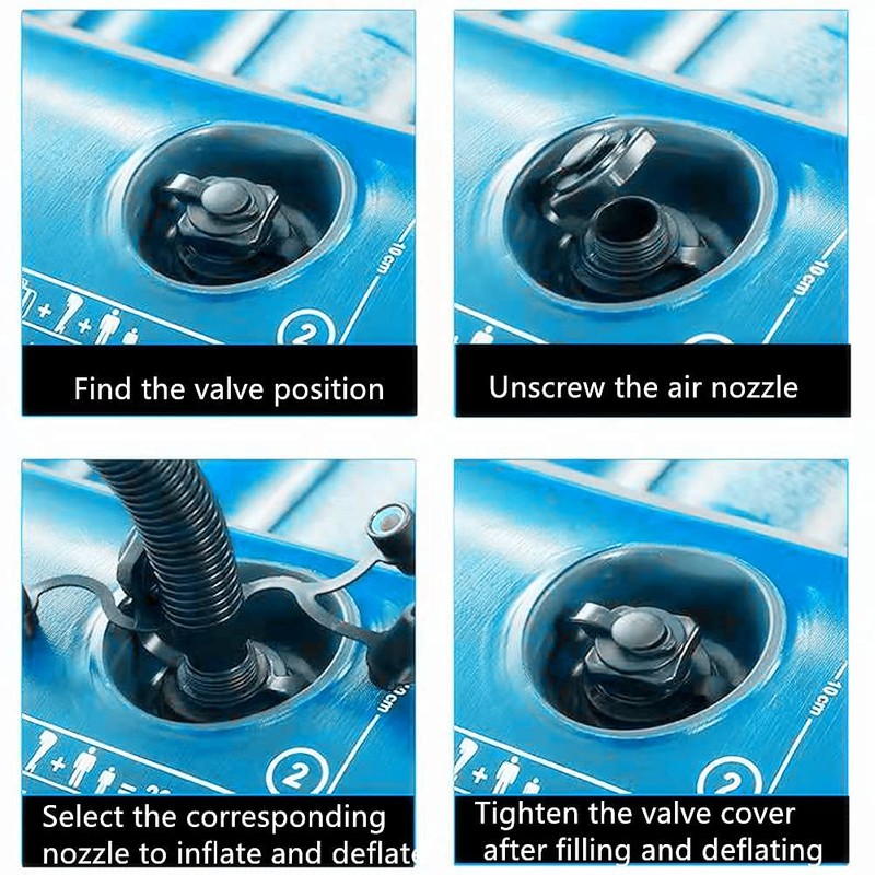 Inflatable Boat Air Valve,2PCS Inflatable Boat Spiral Air Plugs One-Way