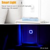 YUNLEX 2 Pack Plug in Dimmable Night Light, Blue Nightlight,