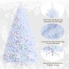 DORTALA Artificial Christmas Tree, 8FT Pine Iridescent Xmas Tree with