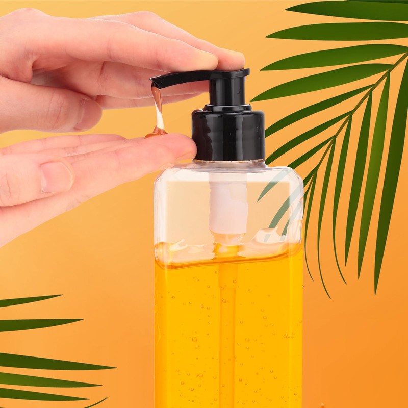 Zubebe 32 Pcs 16 oz Empty Plastic Pump Bottles Lotion