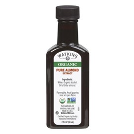 Watkins Organic Almond Extract, No Artificial Colors or Flavors, Kosher, USDA Certified Organic, Gluten Free & Non-GMO, 2 Fluid Ounce (Pack of 12)