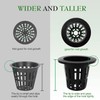 WOYAODONG 100 Pcs 2 inch Net Pots Hydroponics Supplies Cups,Garden