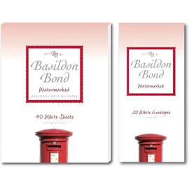 Basildon Bond No 3 White Paper Writing Set Includes Writing Pad & Envelopes