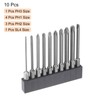 HARFINGTON 10pcs Phillips Slotted Screwdriver Bit Set PH1-PH3 Cross SL4/4mm