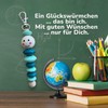 Schulkind 2024, Geschenk Einschulung, Glückswürmchen, Sorgenwürmchen handmade, Ranzenbaumler, Sorgenwurm, Worry
