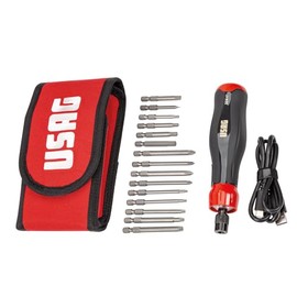 Electric Screwdriver in Case with Inserts (Pack of 16) 324xp/b16 usag