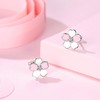 Silver Stud Earrings for Women Girls, Silver Flower Stud Earrings