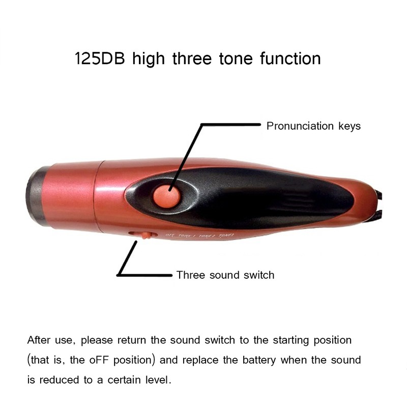 Professional Three Tone Electronic Whistle Referee Plastic Whistle for Outdoor
