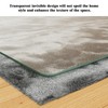 Koonmi Tempered Glass Chair Mat for Hardwood Floors & Carpets,