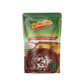 De Mi Pais Refried Red Beans 14oz / Frijoles Rojos Volteados 14oz (6)