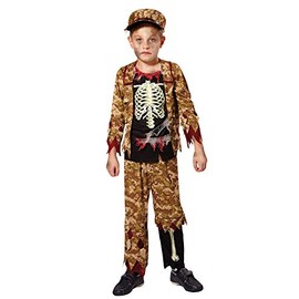 Bristol Novelty CF011 Skelett Soldat Kostüm
