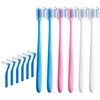 Fremouth V-Shaped Orthodontic Toothbrush for Braces, Soft Bristles, 6 Count,