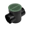 NDS 201 Round Spee-D Catch Basin Drain, 2 Outlets, Connects