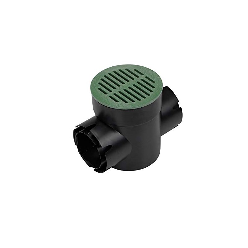 NDS 201 Round Spee-D Catch Basin Drain, 2 Outlets, Connects