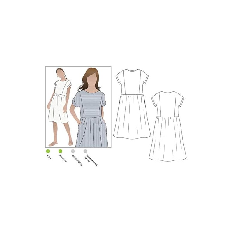 Style Arc Sewing Pattern - Lacey Dress (Sizes 18-30)