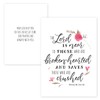 Floral Typography Sympathy Card Pack / 25 Condolences Card Set
