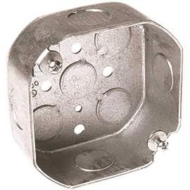 Hubbell Wiring 125 Hubbell Octagon Box 4 in Four 1/2 in Knockouts 1-1/2 in Deep - 662149,