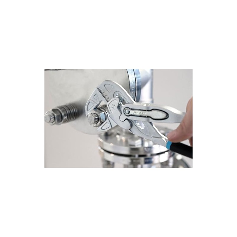 HAZET Pliers Wrench 762-18, Length 180 mm, Fine Locking Spacing,