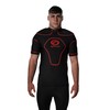 Optimum Unisex Senior Origin Protective Top Shoulder Pads - Black/Red,