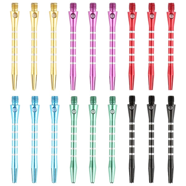 Artomnivera 18 Pieces of Aluminum Dart Stick, 2BA Color Dart