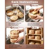 AutJrny Cedar Steamer Basket 10 Inch | Extra-Deep 2 Tier