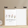 WUCHJ Wildflower Christian Notebook, Luke 12:27 Bible Verse Journal, Religious
