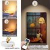 2Pack Battery Operated Spotlight, Picture Light with Remote Dimmable &