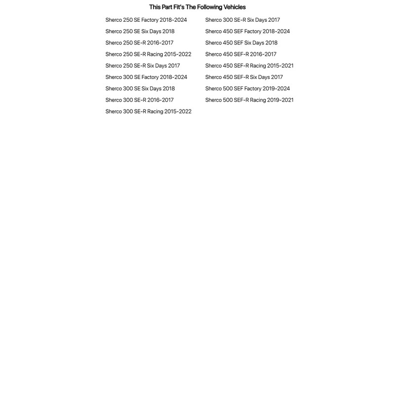 Tusk Competition Clutch Kit For SHERCO 300 SE-R Racing 2015-2022