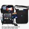 WALNEW Passport Holder Neck Pouch Travel Wallet for Women and