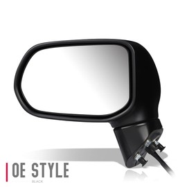 Auto Dynasty HO1320260 Factory Style Driver Left Side Mirror - Manual Folding | Power Adjust | Heated Glass - Compatible with Honda Civic 08-11, Paint to Match