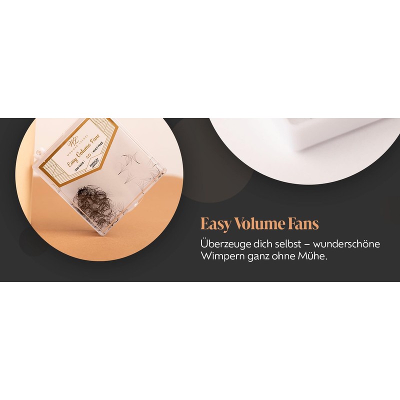 WL Wonder Lashes Fertige Wimpernfächer 3D für Professionell 0,07 250