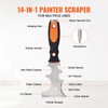 Happybuy Drywall Knife Set, 6 PCS Set Comprising 3"Painter Scraper,