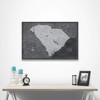 Conquest Maps Push Pin South Carolina Map Board - With